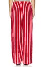 view 4 of 6 E- Waist Striped Pull- On Pant in Red & White Stripe