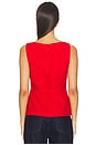 view 3 of 4 Addison Linen Top in Wild Poppy