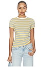 view 1 of 4 T-SHIRT STRIPE in Retro Yellow Stripe