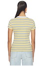 view 3 of 4 T-SHIRT STRIPE in Retro Yellow Stripe