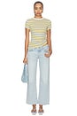view 4 of 4 T-SHIRT STRIPE in Retro Yellow Stripe