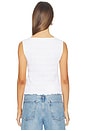 view 3 of 5 Sachi Smoked Tank Top in White