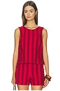 view 1 of 4 TOP BLOUSE ODIN in Big Bayside Stripe Enamel Red