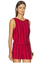 view 2 of 4 TOP BLOUSE ODIN in Big Bayside Stripe Enamel Red