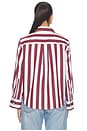 view 3 of 4 CAMISA ABOTONADA in Bayside Stripe Dusty Merlot