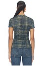 view 4 of 5 Ruched Cap Sleeve Tee in Olive