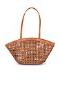 view 1 of 4 Sm Caning Tote Bag in Toasted Coconut
