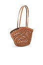 view 3 of 4 Sm Caning Tote Bag in Toasted Coconut