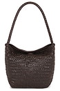 view 1 of 4 SAC PORTÉ ÉPAULE HANDWOVEN in Coffee Bean
