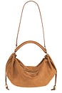 view 1 of 5 BOLSO HOMBRO in Aged Cognac Suede