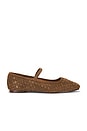 view 1 of 5 Greta Woven Mary Jane in Light Umber Suede