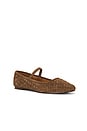 view 2 of 5 Greta Woven Mary Jane in Light Umber Suede