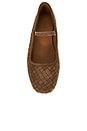 view 4 of 5 Greta Woven Mary Jane in Light Umber Suede