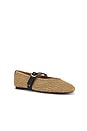 view 2 of 5 Raffia Remy Mary Jane Flat in Natural Multi