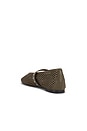 view 3 of 5 Perforated Remy Mary Jane Flat in Worn Olive