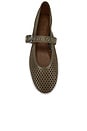 view 4 of 5 Perforated Remy Mary Jane Flat in Worn Olive