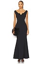view 1 of 3 VESTIDO LONGO SEM MANGAS AVERY in Black