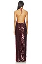 view 4 of 5 Meladonna Sequins Maxi Dress in Burgundy