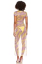 view 3 of 3 VESTIDO VIVIAN in Zebra Yellow & Purple Print