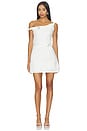 view 1 of 3 ROBE ETHEL RIPPLE MINI  in White