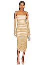 view 1 of 4 Eleanora Dress in Golden Nude