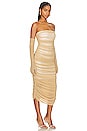 view 3 of 4 Eleanora Dress in Golden Nude