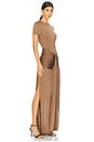 view 2 of 3 Viola T-shirt Midi Dress in Brown