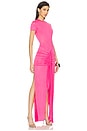 view 2 of 4 Viola T-shirt Jersey Dress in Fuschia