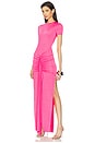 view 3 of 4 Viola T-shirt Jersey Dress in Fuschia