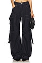 view 1 of 6 Rae Denim Cargo in Dark Denim