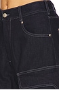 view 6 of 6 Rae Denim Cargo in Dark Denim