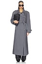 view 2 of 4 Brooklyn Long Trench Coat in Dark Grey
