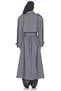 view 5 of 4 Brooklyn Long Trench Coat in Dark Grey