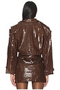 view 4 of 5 Brooklyn Trench Leather Coat in Brown Croro