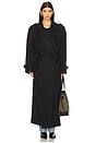 view 2 of 4 Brooklyn Long Trench Coat in Black