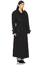 view 3 of 4 Brooklyn Long Trench Coat in Black