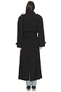 view 4 of 4 Brooklyn Long Trench Coat in Black