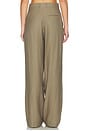 view 4 of 6 PANTALON HEDI MID WAIST TAILORED LINEN in Olive