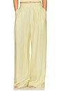 view 1 of 6 Hedi Mid Waist Tailored Linen Pant in Yellow