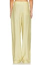 view 4 of 6 Hedi Mid Waist Tailored Linen Pant in Yellow