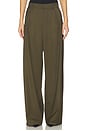 view 1 of 6 JAMBES LARGES MOA LOW WAIST WIDE LEG in Dark Green
