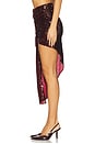 view 3 of 6 Sharon Sequins Skirt in Burgundy