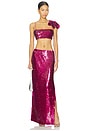 view 5 of 6 Mela Sequins Skirt in Pink