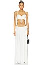 view 5 of 6 Helena Maxi Skirt in White