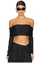 view 1 of 4 Ciaran Crop Top in Black