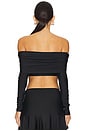 view 3 of 4 Ciaran Crop Top in Black