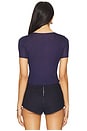 view 3 of 4 Eline V Neck Top in Navy