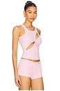 view 2 of 4 Ariel Rib Top in Baby Pink