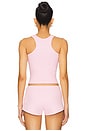 view 3 of 4 Ariel Rib Top in Baby Pink