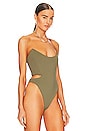 view 3 of 5 Hemera Bodysuit in Army Green